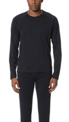 Z Zegna Techmerino Jersey Long Sleeve Crew Tee