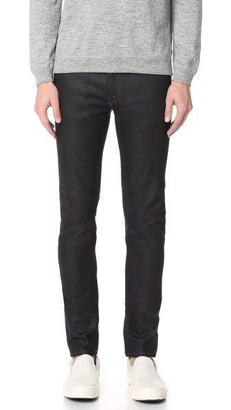 J Brand Mick Raw Denim Skinny Jeans