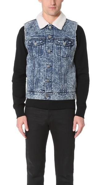 Han Kjobenhavn Sherpa Denim Vest
