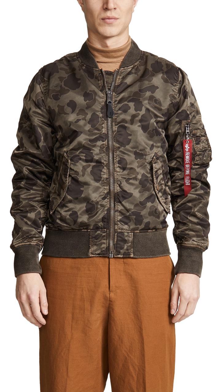 Alpha Industries L2b Blood Chit Battlewash Flight Jacket