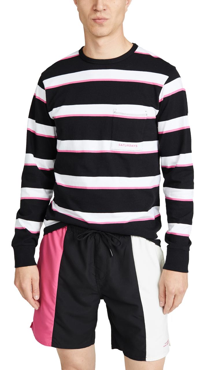 Saturdays Nyc James Long Sleeve T Shirt