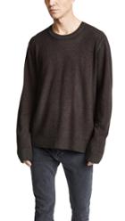 Atm Collection Wool Reverse Print Sweater