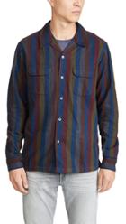 Corridor Vertical Striped Moleskin Work Shirt
