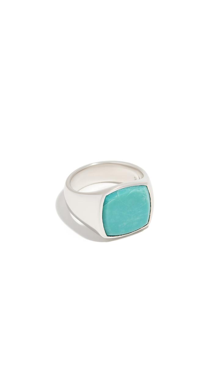 Tom Wood Cushion Turquoise Ring