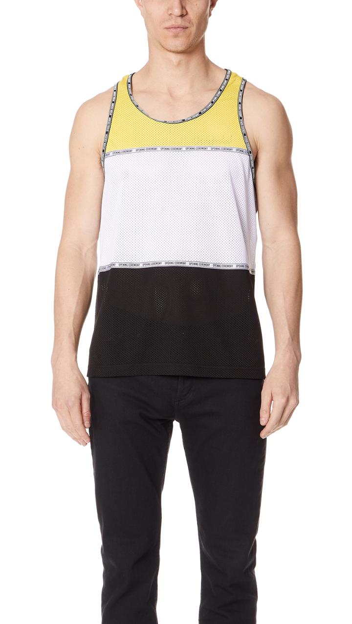 Opening Ceremony Colorblock Mesh Tank