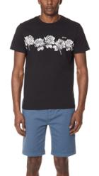 Rvca Oblow Roses Short Sleeve Tee