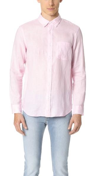 Club Monaco Linen Slim Shirt