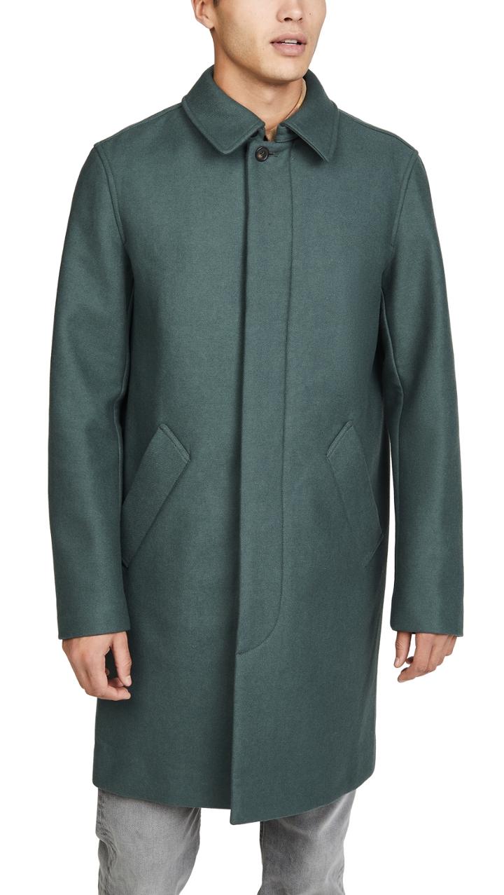 A P C Mac Rhode Overcoat