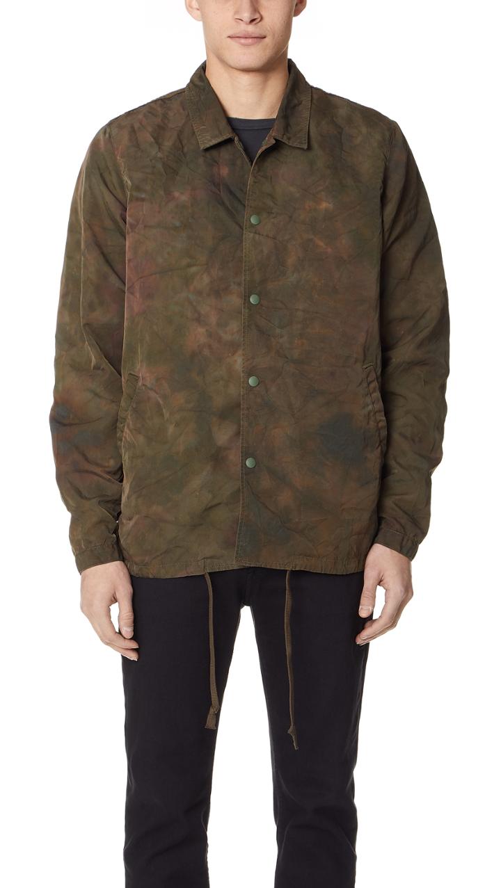 Remi Relief Nylon Uneven Dyed Coach Jacket