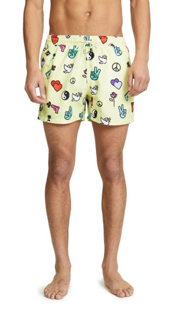 Nikben Peace N Love Swim Trunks