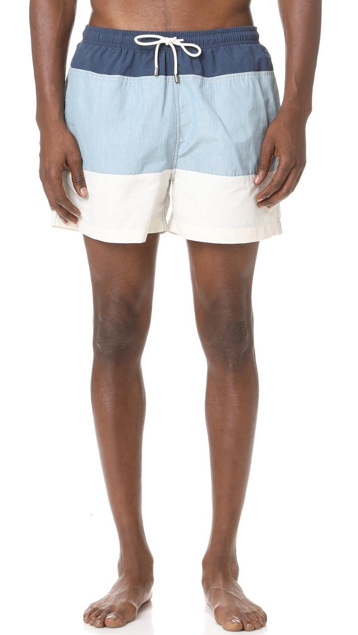 Solid Striped The Classic Colorblocked Trunks