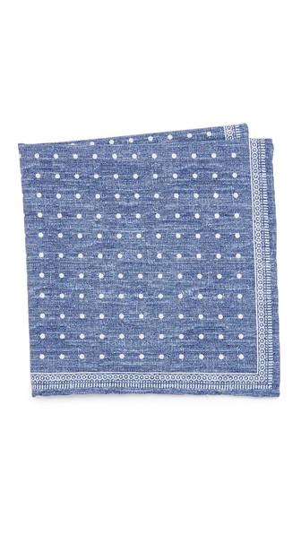 Thomas Mason Paisley Print Pocket Square