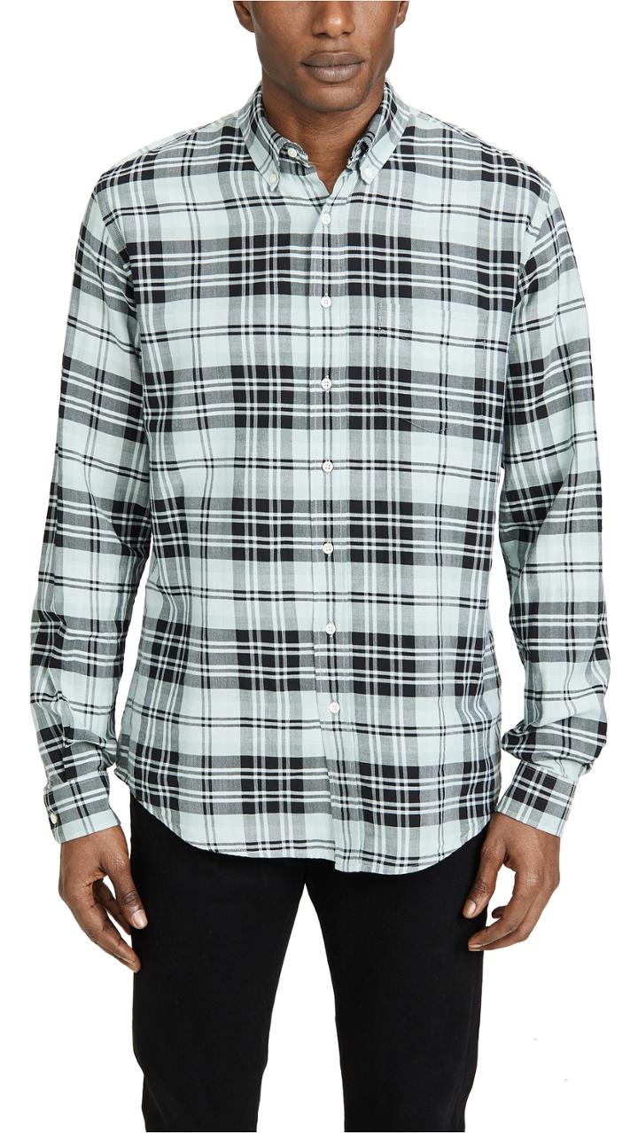 Schnayderman S Large Check Ombre Shirt