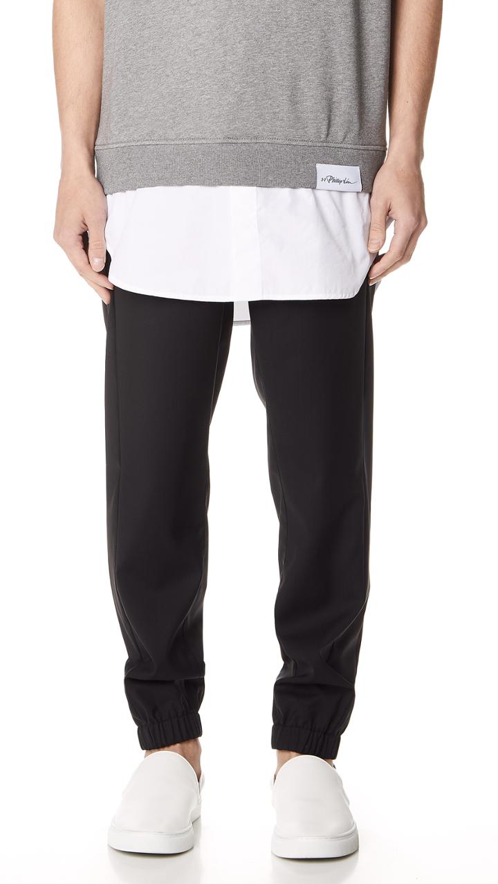 3 1 Phillip Lim Classic Lounge Pants With Tuxedo Stripe