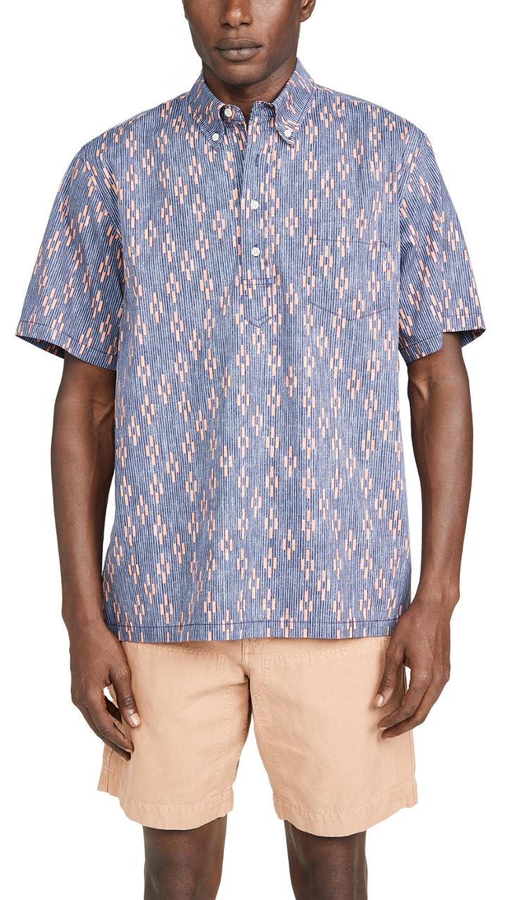 Reyn Spooner Naha Kasuri Pullover Shirt