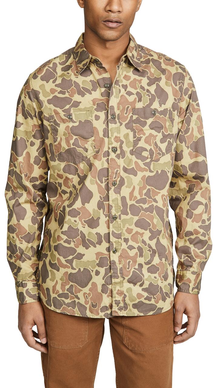 J Crew Wallace Barnes Forest Camo Shirt