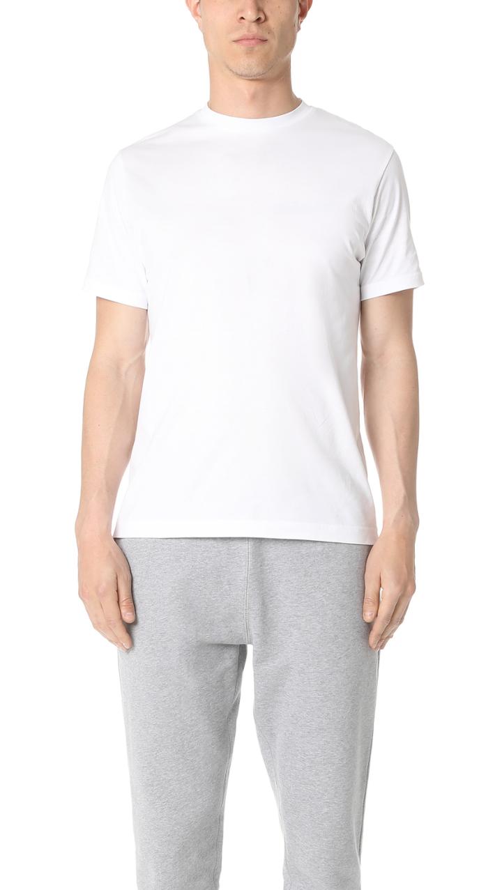 Sunspel Two Fold 60s Short Sleeve Crew Tee