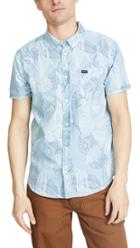 Rvca Short Sleeve Floral Printed Shirt