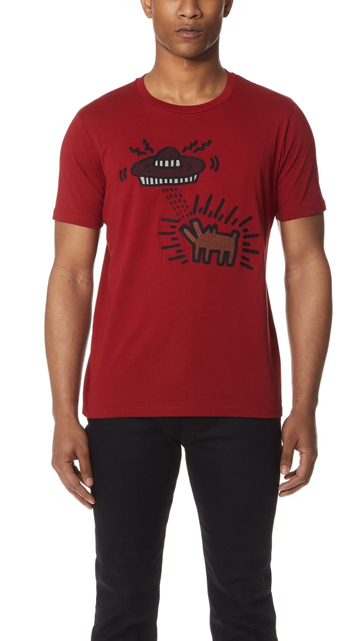 Coach 1941 X Keith Haring Ufo Dog Tee Shirt