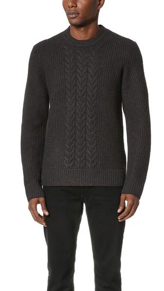 Rag Bone Angus Cable Crew Sweater