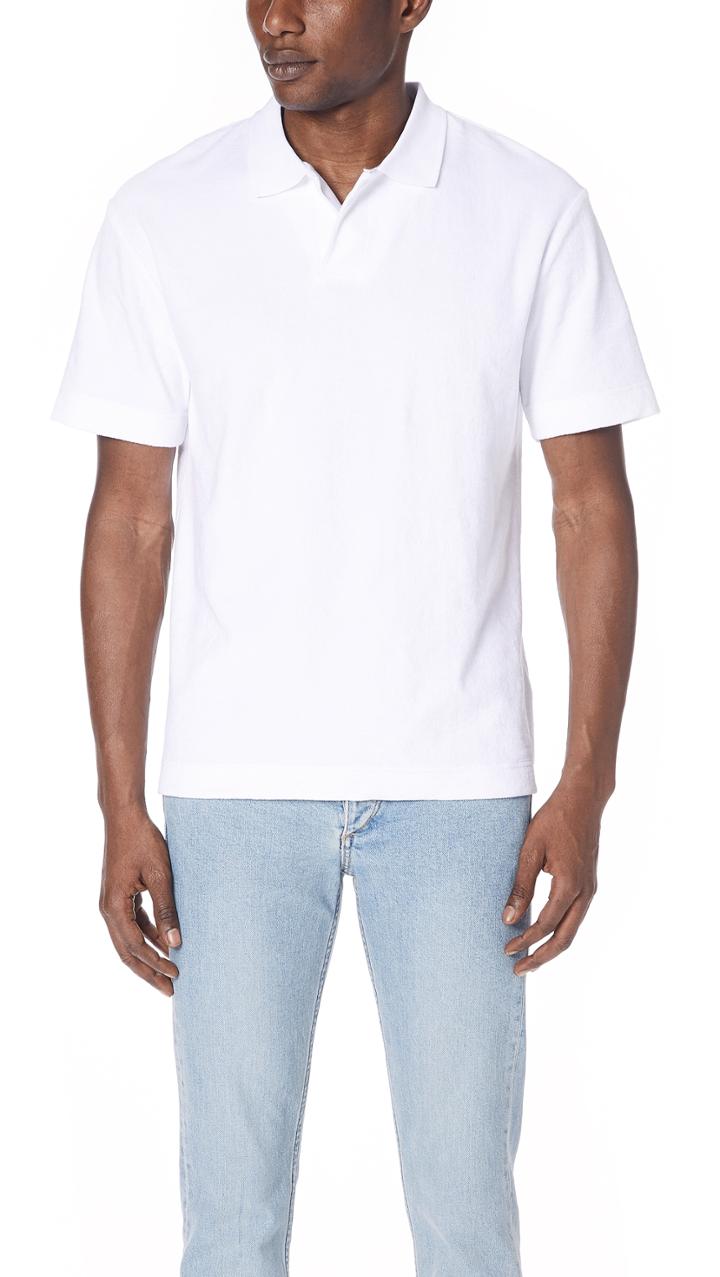 Sunspel Short Sleeve Terry Polo Shirt