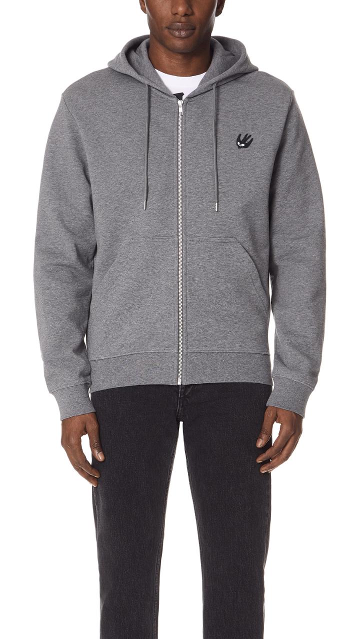 Mcq Alexander Mcqueen Clean Zip Hoodie