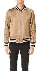 Marc Jacobs Satin Piped Bomber Jacket
