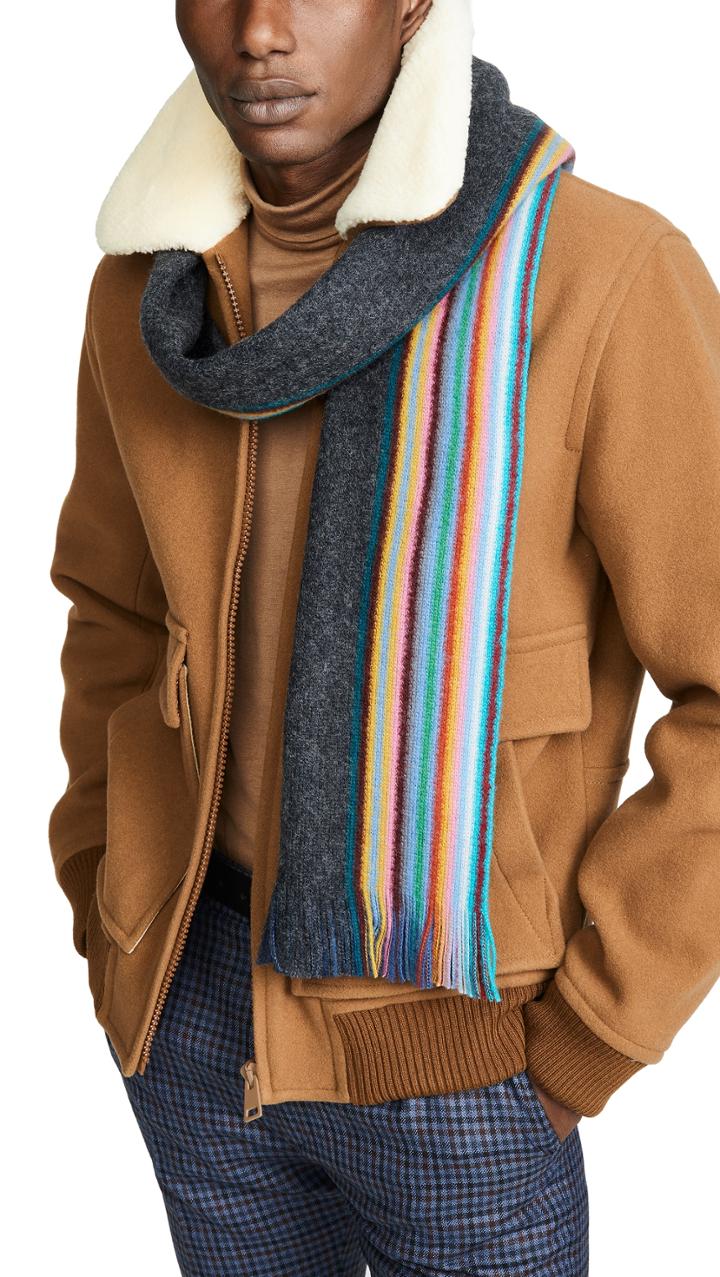 Paul Smith Multi Edge Double Face Scarf