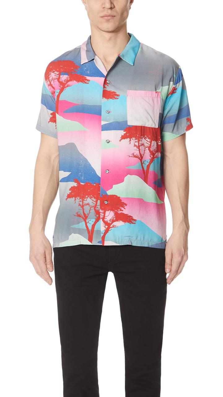 Double Rainbouu Moon Safari Night Swim Shirt