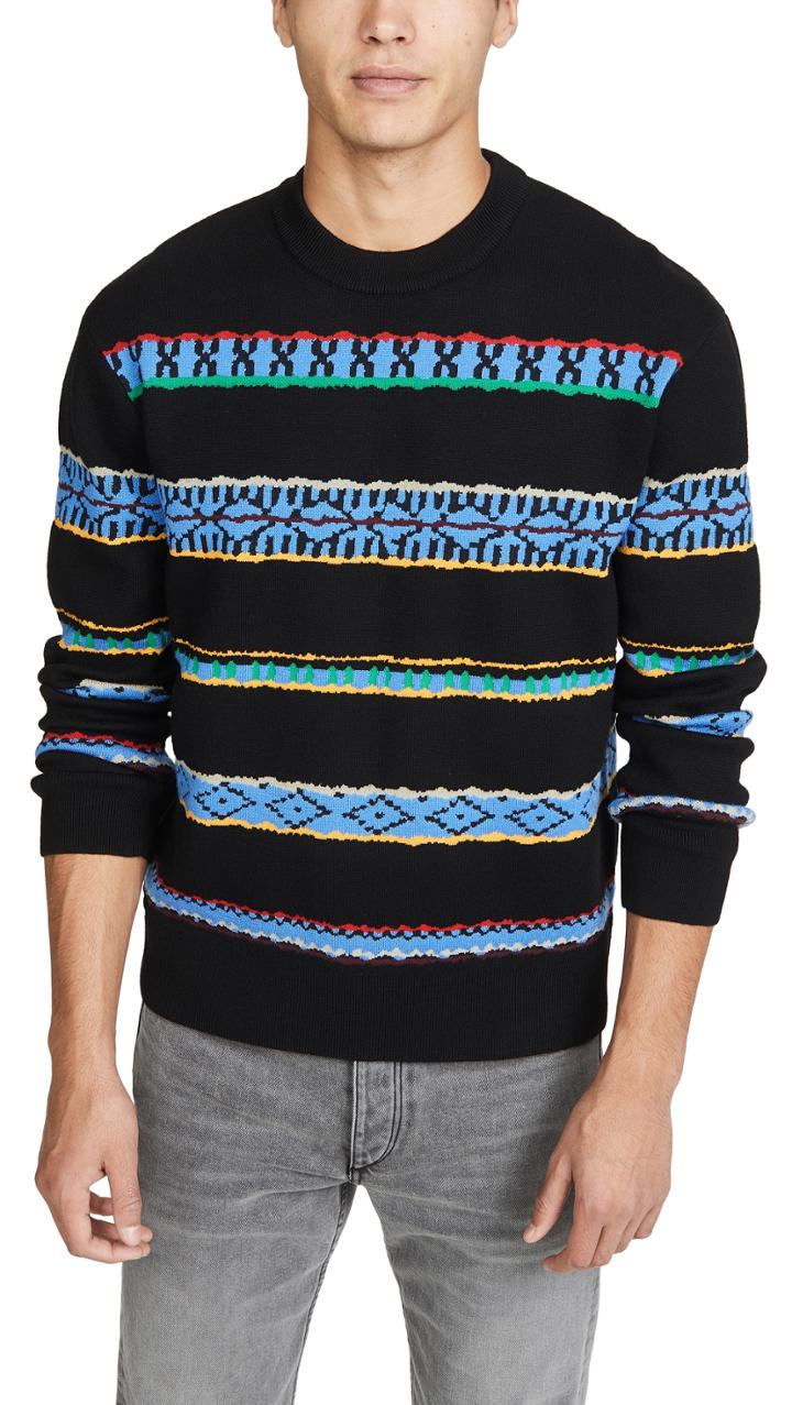 Kenzo Peruvian Stripes Crew Neck Sweater