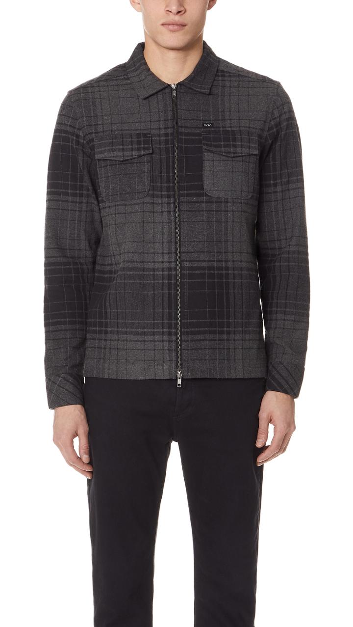 Rvca Lamar Zip Shirt