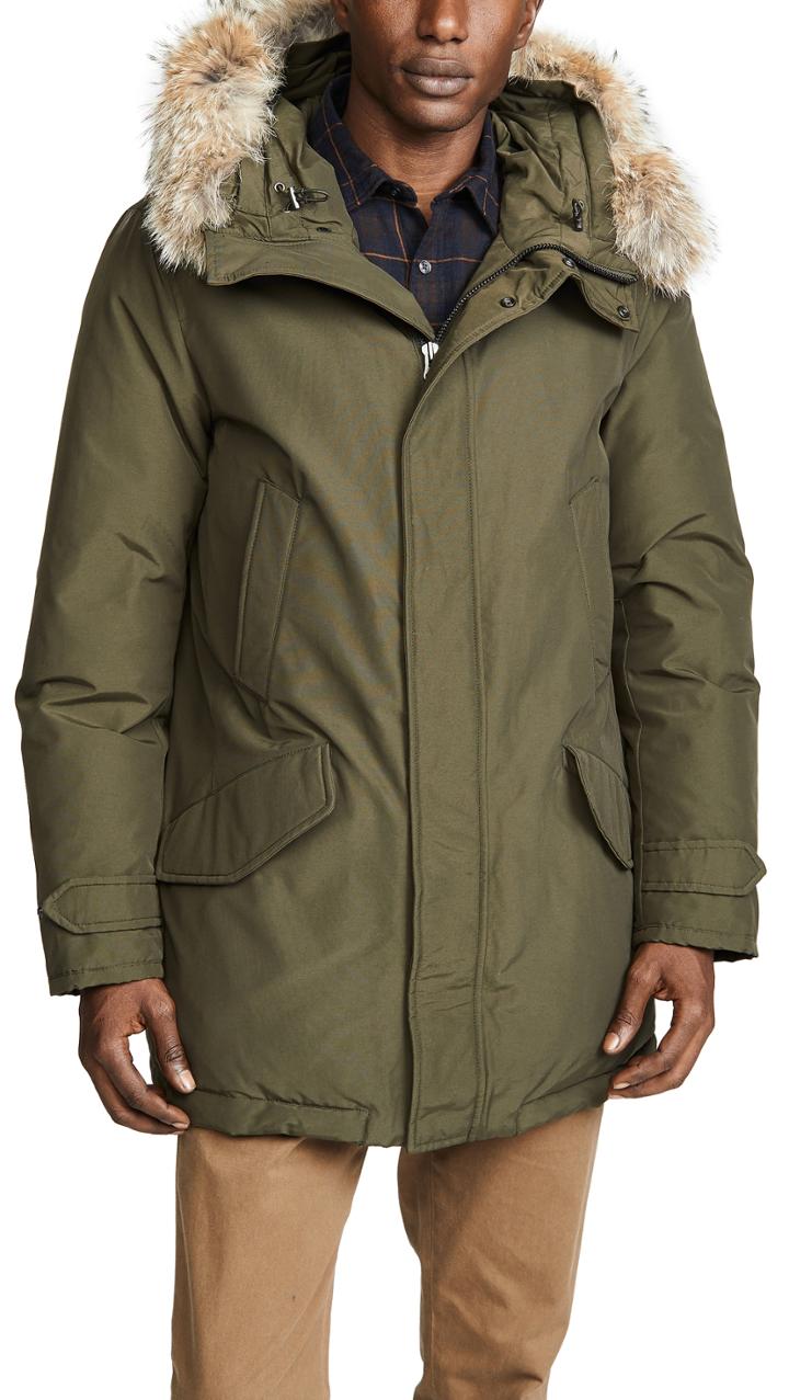Woolrich John Rich Bros Polar Parka Coat With Fur Trim