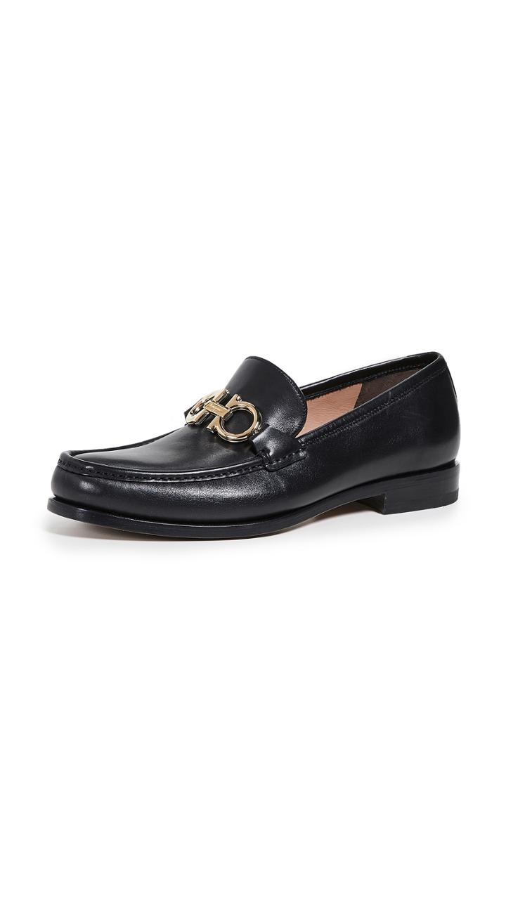 Salvatore Ferragamo Rolo Reversible Bit Loafers