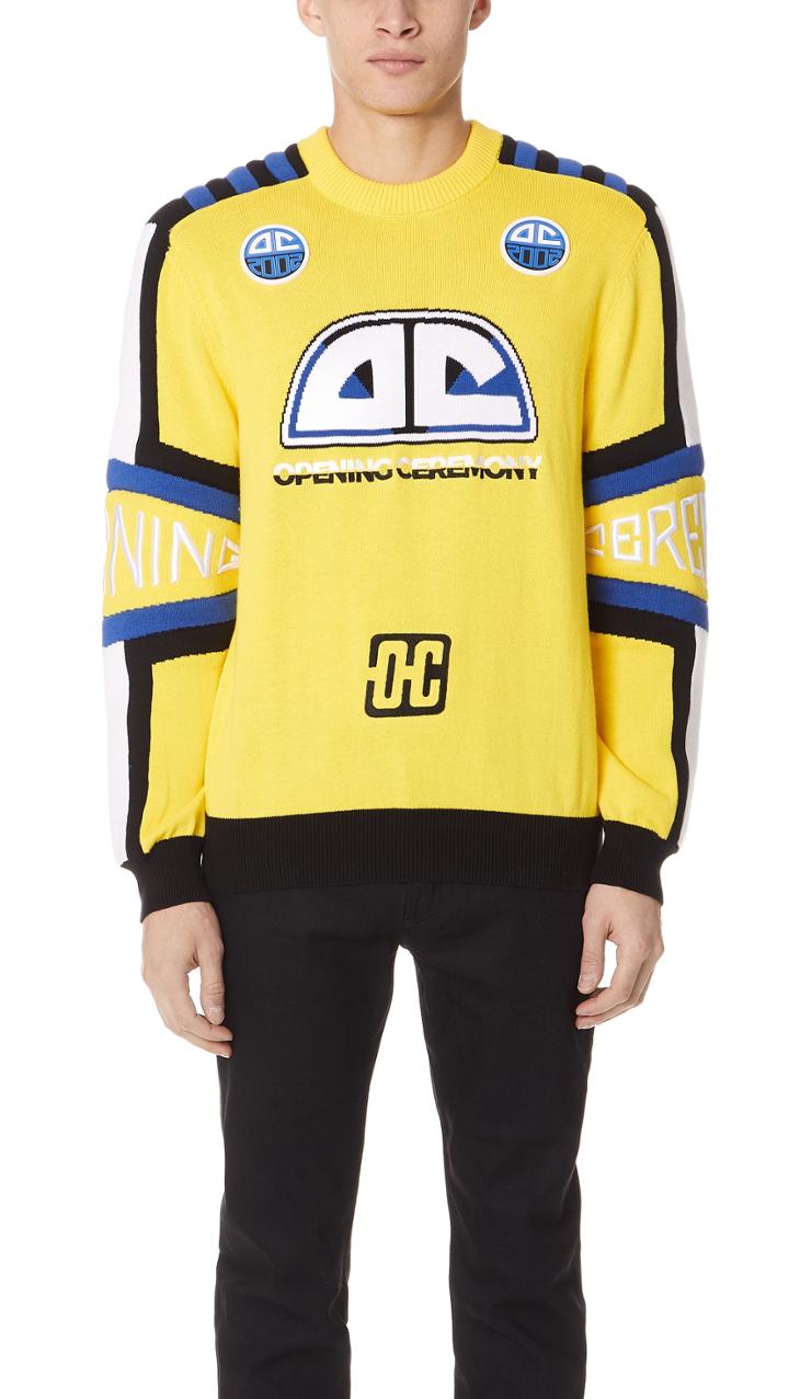 Opening Ceremony Moto Crew Sweater