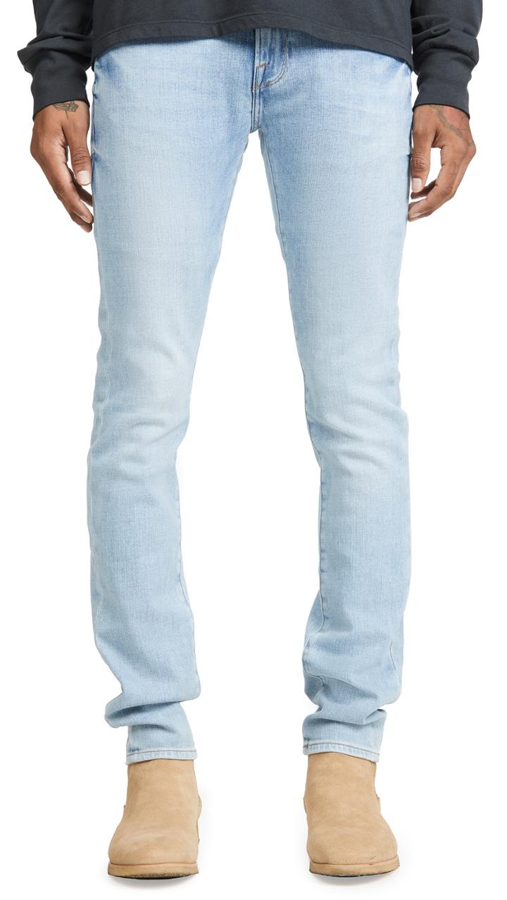 Frame L Homme Skinny Denim Jeans In Finn Finn Wash