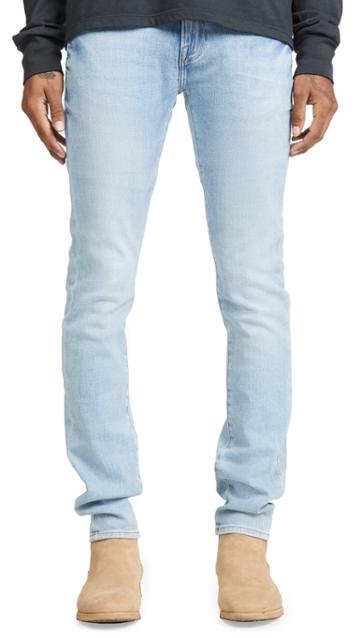 Frame L Homme Skinny Denim Jeans In Finn Finn Wash