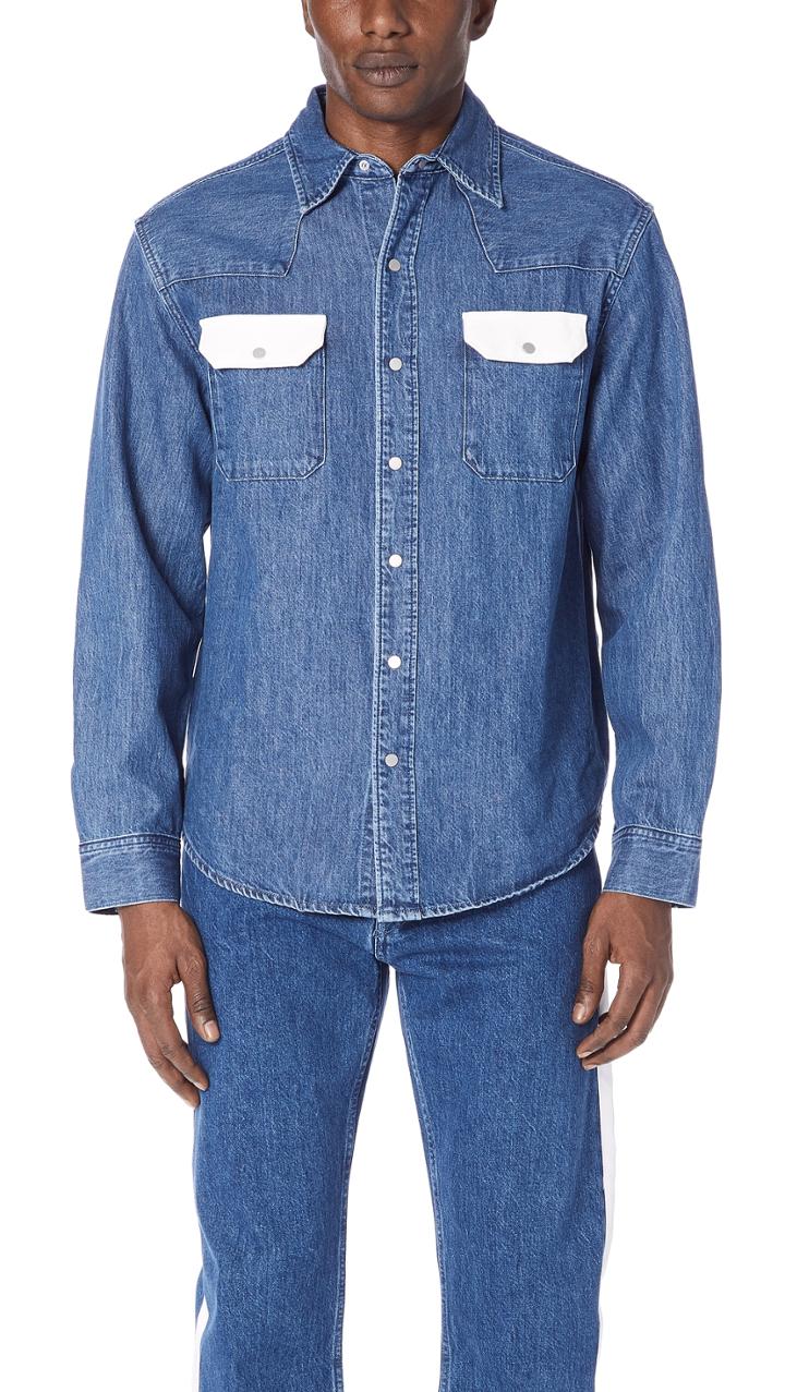Calvin Klein Jeans Archive Western Blocked Shirt