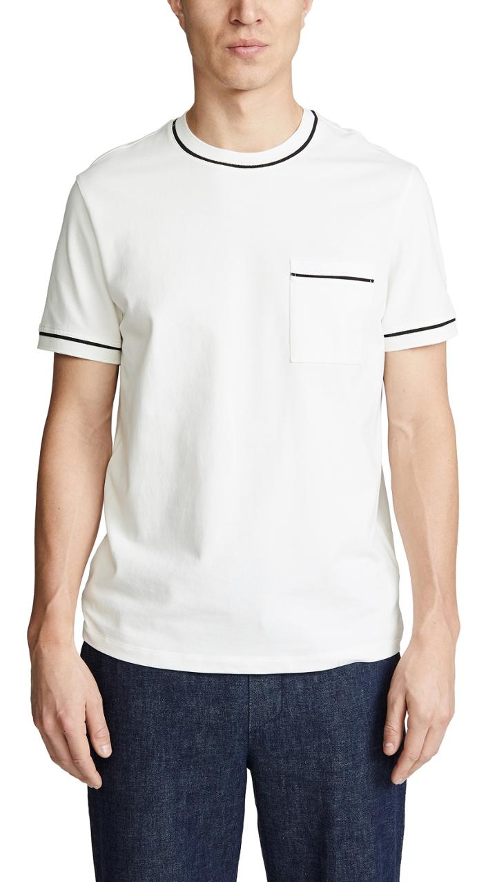 Club Monaco Pique Crew Neck Tee
