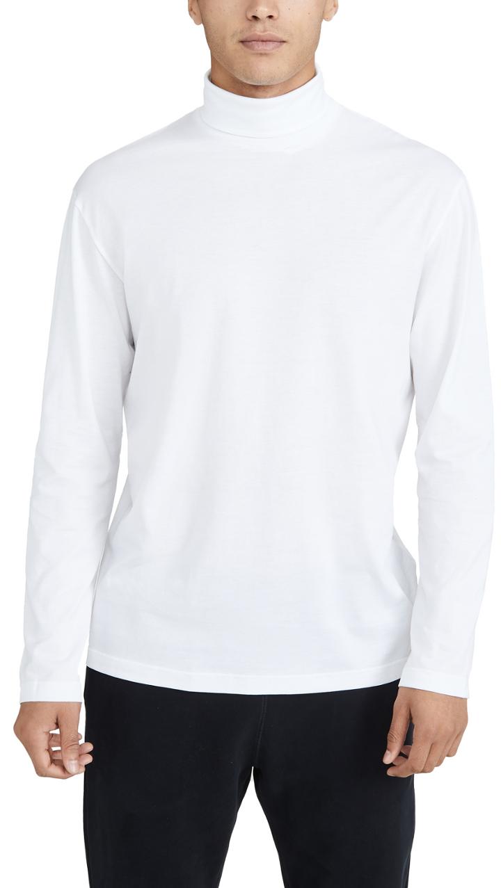 Sunspel Long Sleeve Turtleneck T Shirt