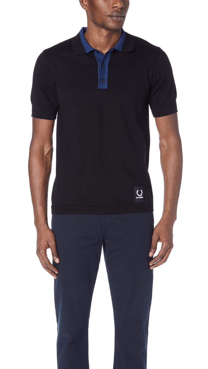 Fred Perry By Raf Simons Knitted Sports Shirt
