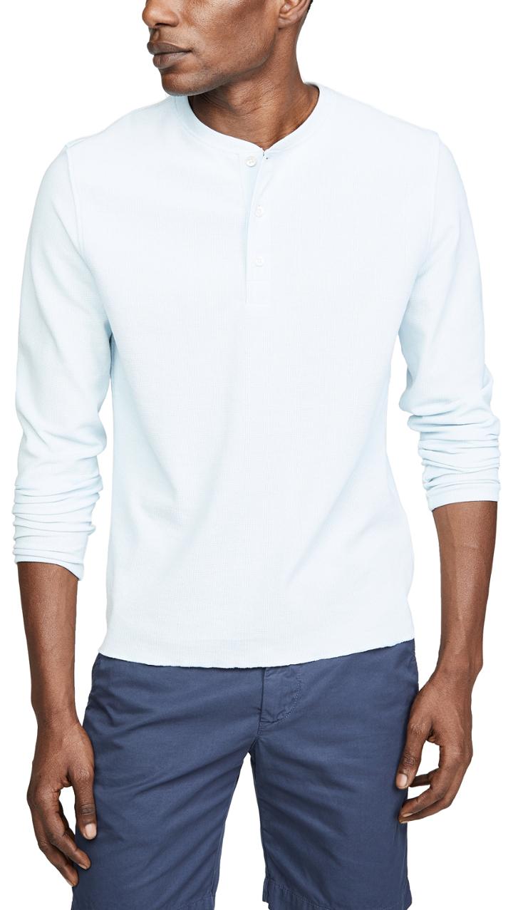 Billy Reid Mini Waffle Henley