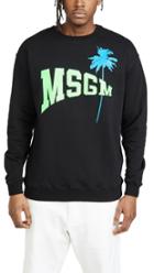 Msgm College Logo Sweatshirt