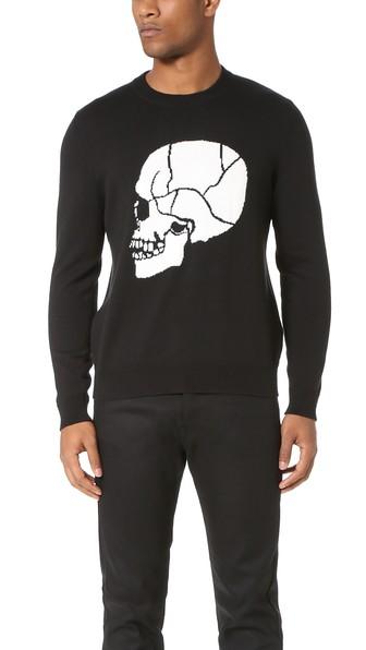 The Kooples Skull Jacquard Sweater