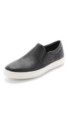 Vince Ace Perforated Leather Slip On Sneakers