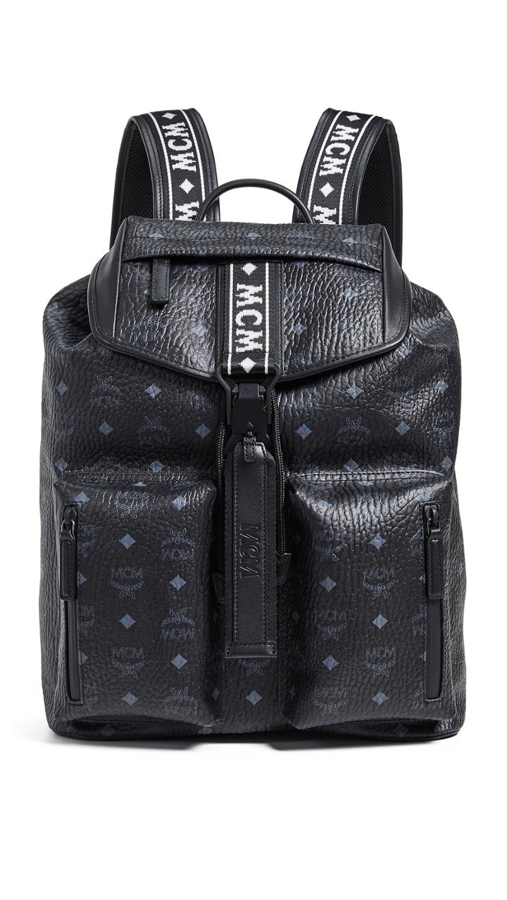 Mcm Raymonde Two Pocket Medium Backpack