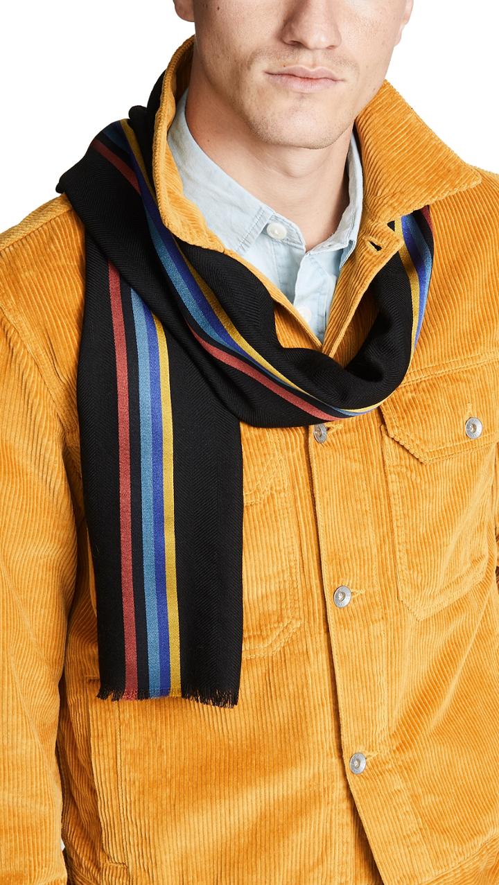 Paul Smith Artist Central Stripe Scarf