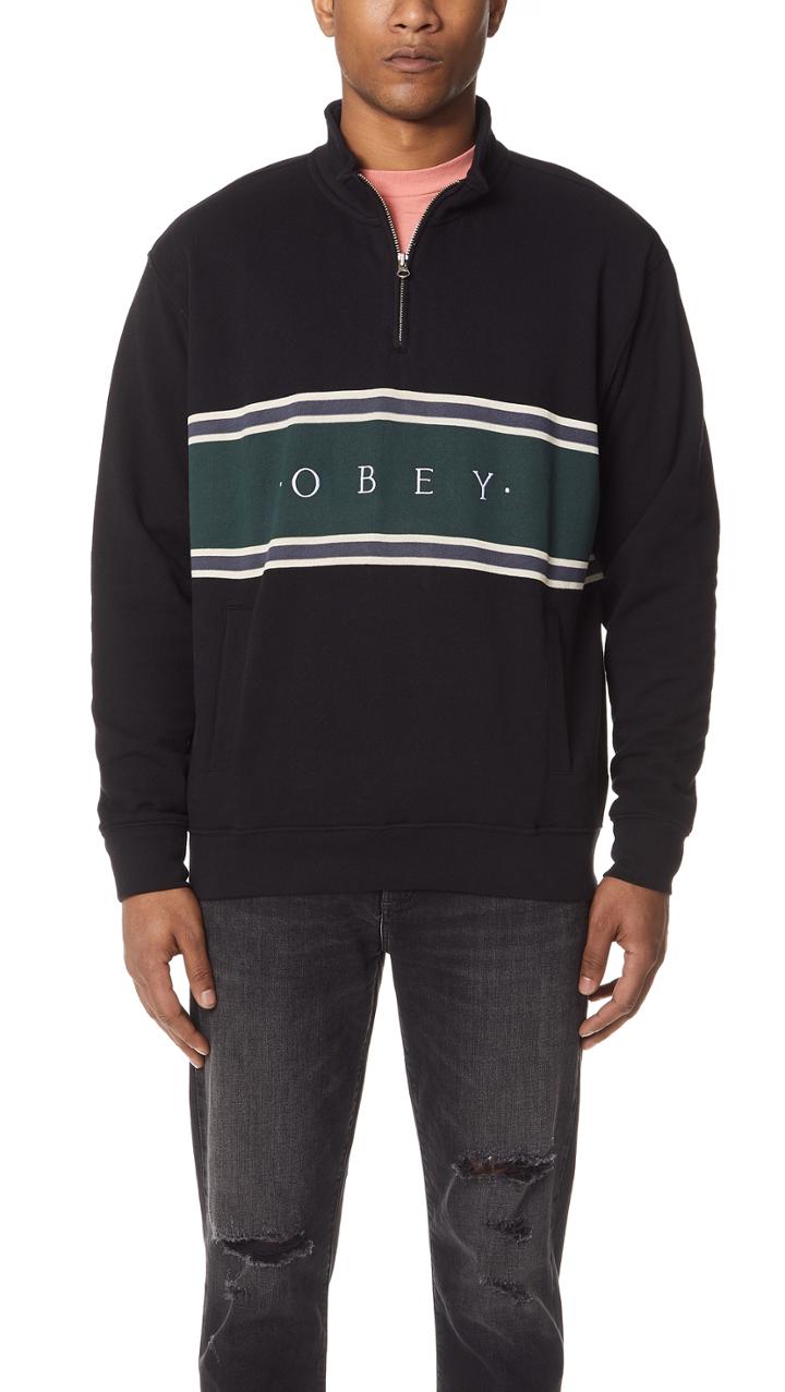 Obey Palisade Mock Neck Pullover