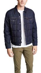 Levi S Red Tab Down Puffer Trucker Jacket