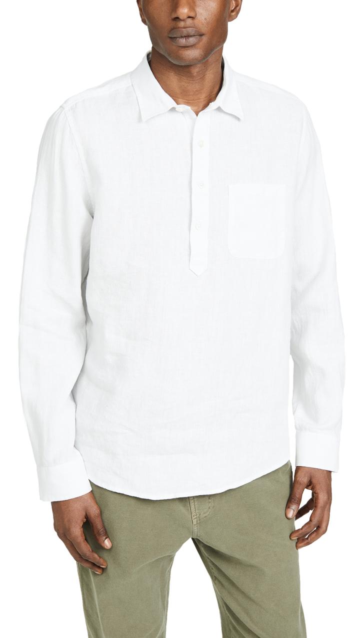 Frame Linen Popover Shirt
