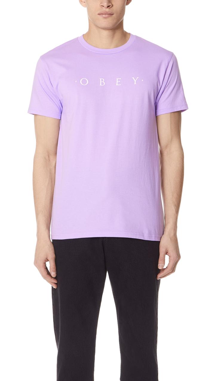 Obey Novel Obey Short Sleeve Tee